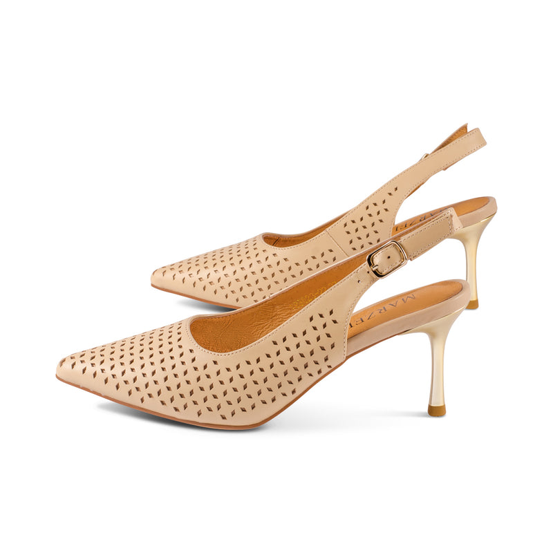 Prato Nude Perforated Leather S25