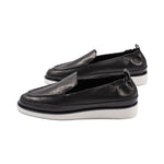 Qira Black Perforated Leather S25