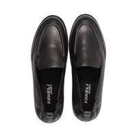 Qira Black Perforated Leather S25