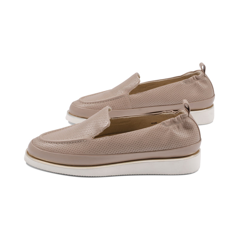 Qira Taupe Perforated Leather S25
