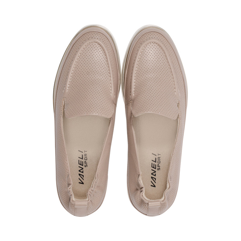 Qira Taupe Perforated Leather S25