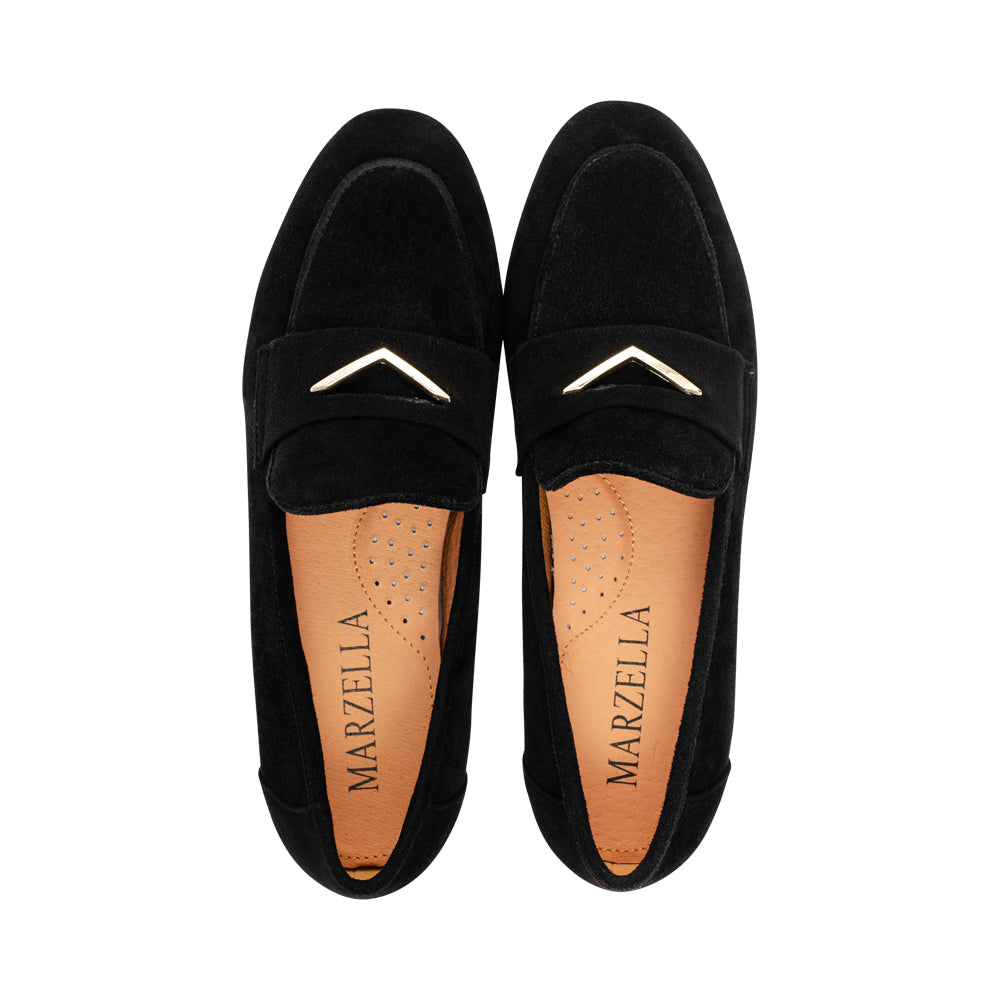 Raindrop Black Suede F26