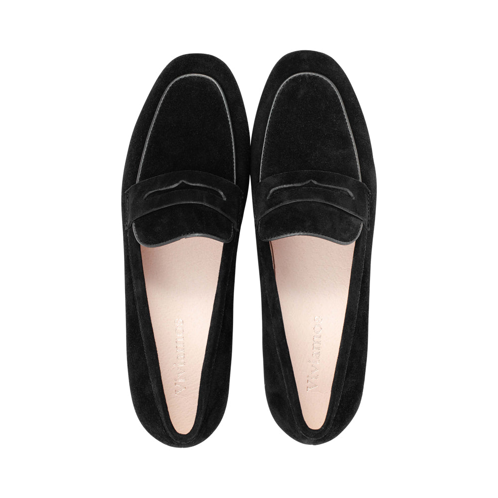 Regan Black Suede F26