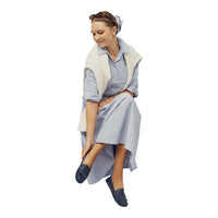 Reggie Blue Granulated Leather S26