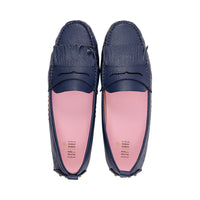 Reggie Blue Granulated Leather S26