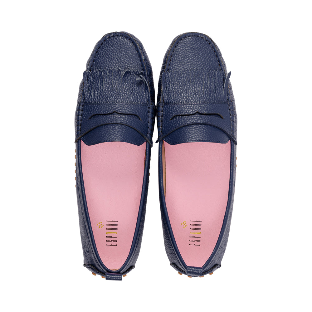 Reggie Blue Granulated Leather S26