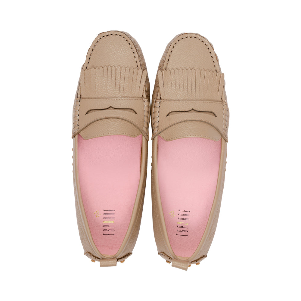 Reggie Taupe Granulated Leather S26