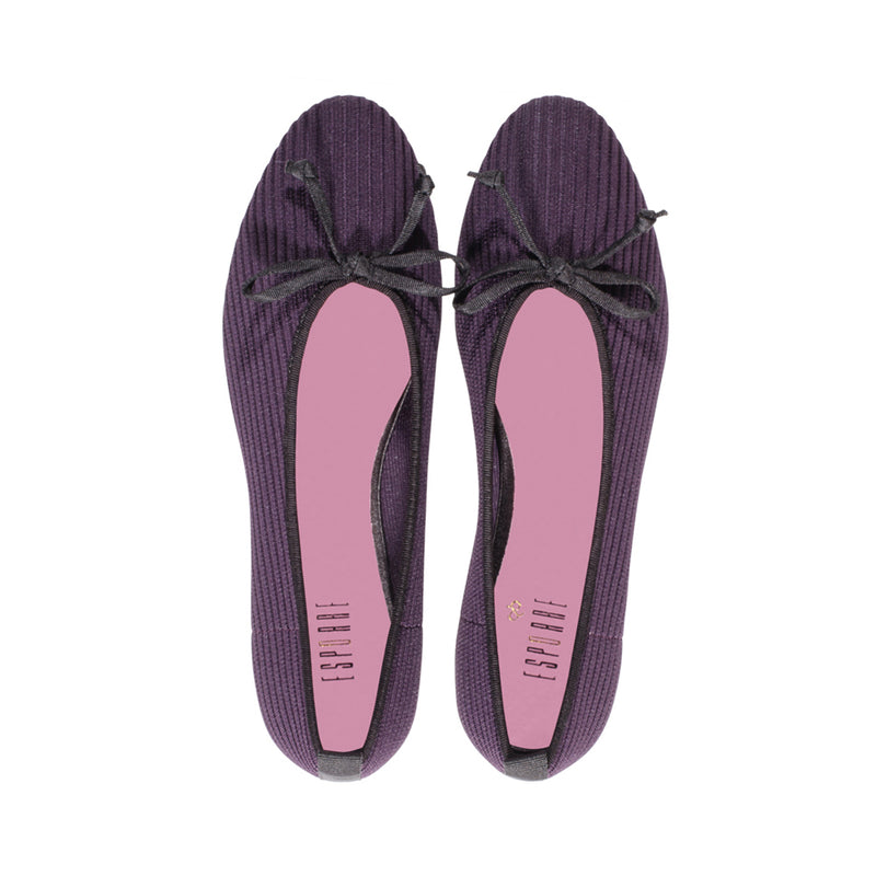 Richard Eggplant Ribbed Knit F23