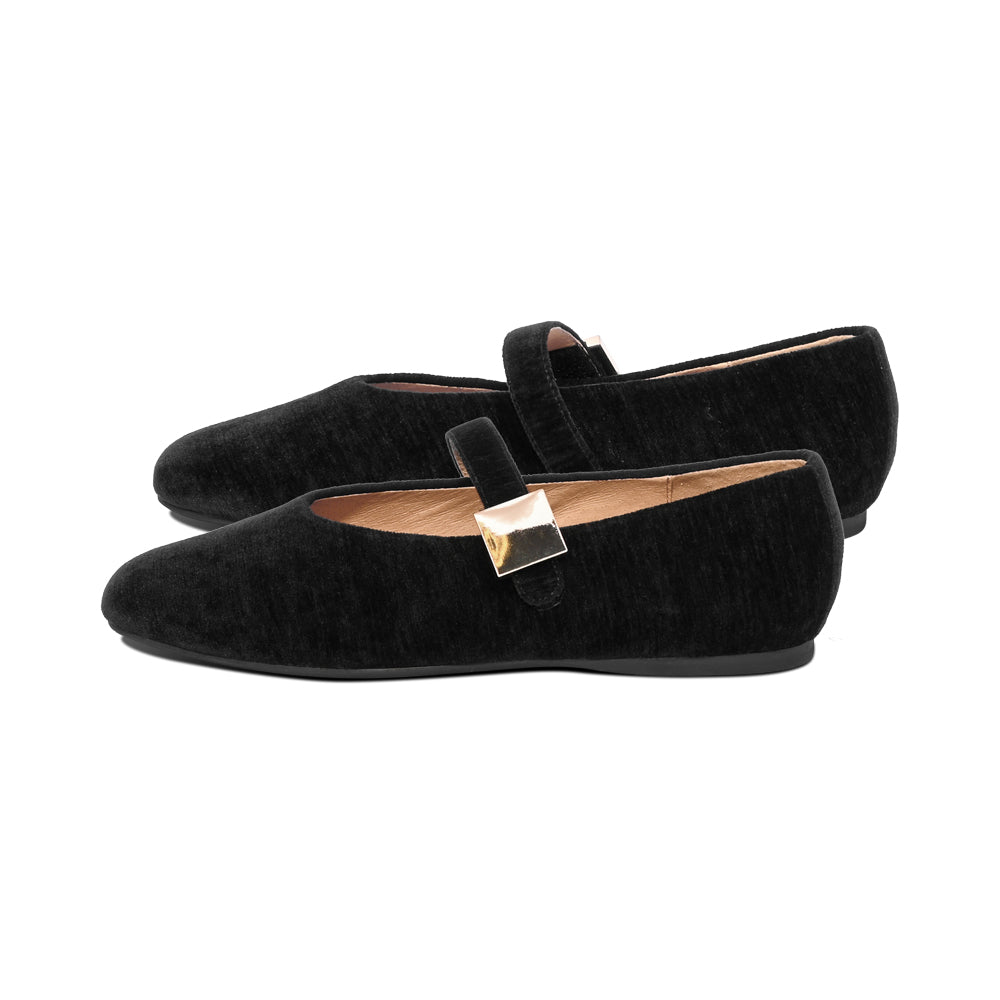 Risel Black Striped Velvet F26