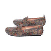 Riv Grey Floral Suede F25