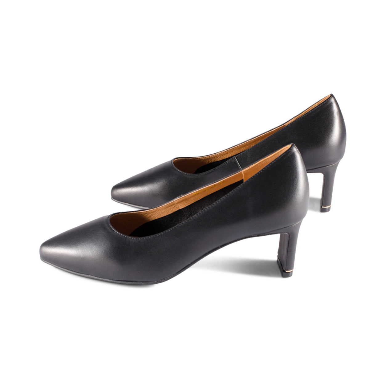 Saffron Black Leather F23