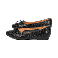 Sammy Black Embossed Leather F25