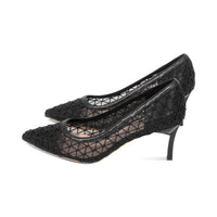 Schor Black Embroidered Mesh S26