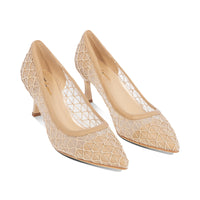 Schor Nude Embroidered Mesh S26