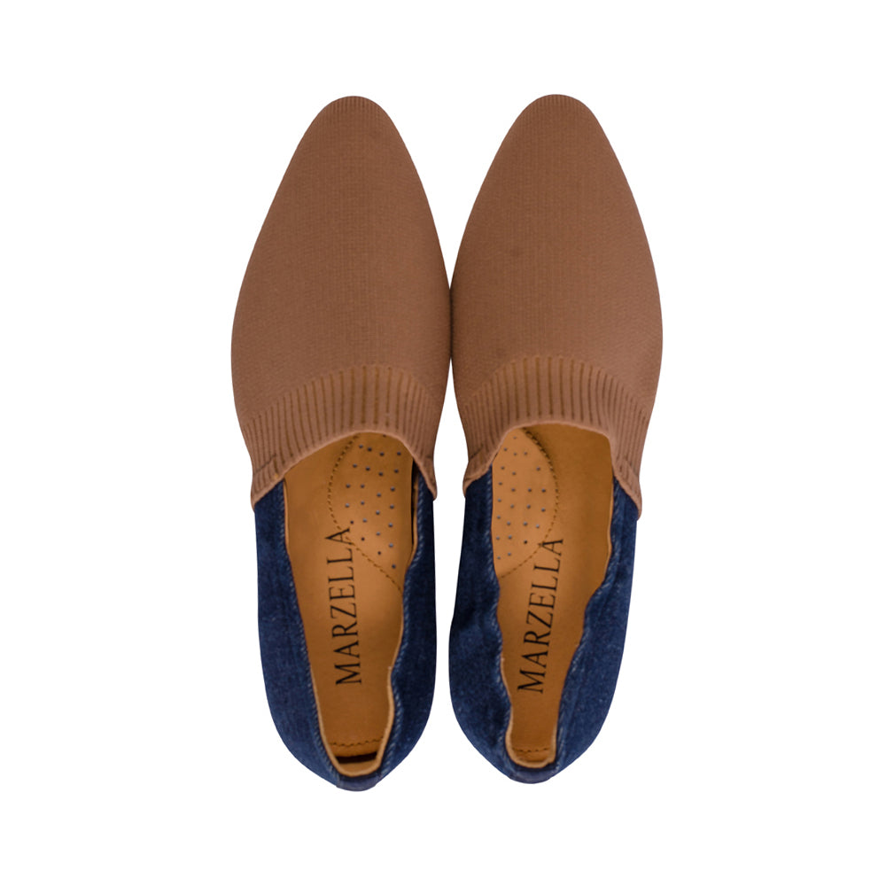 Scilla Taupe Knit / Denim S24