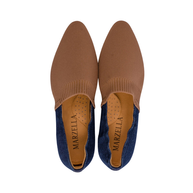 Scilla Taupe Knit / Denim S24