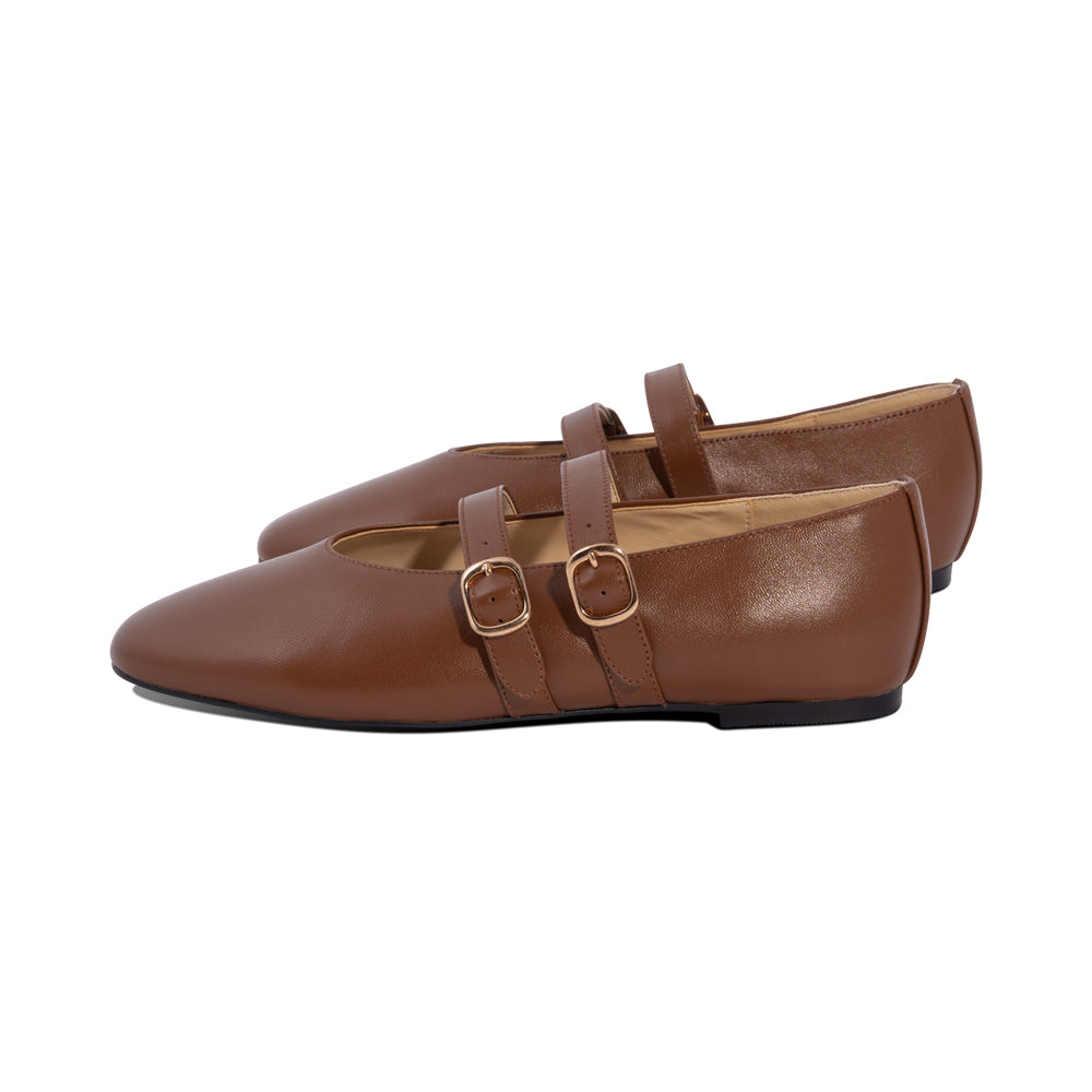Shann Cognac Kid Leather F26