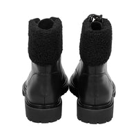 Shays Black Leather / Black Fur F25