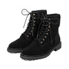 Shays Black Suede / Black Fur F25