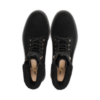 Shays Black Suede / Black Fur F25
