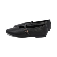 Simone Black Pebble Leather F26