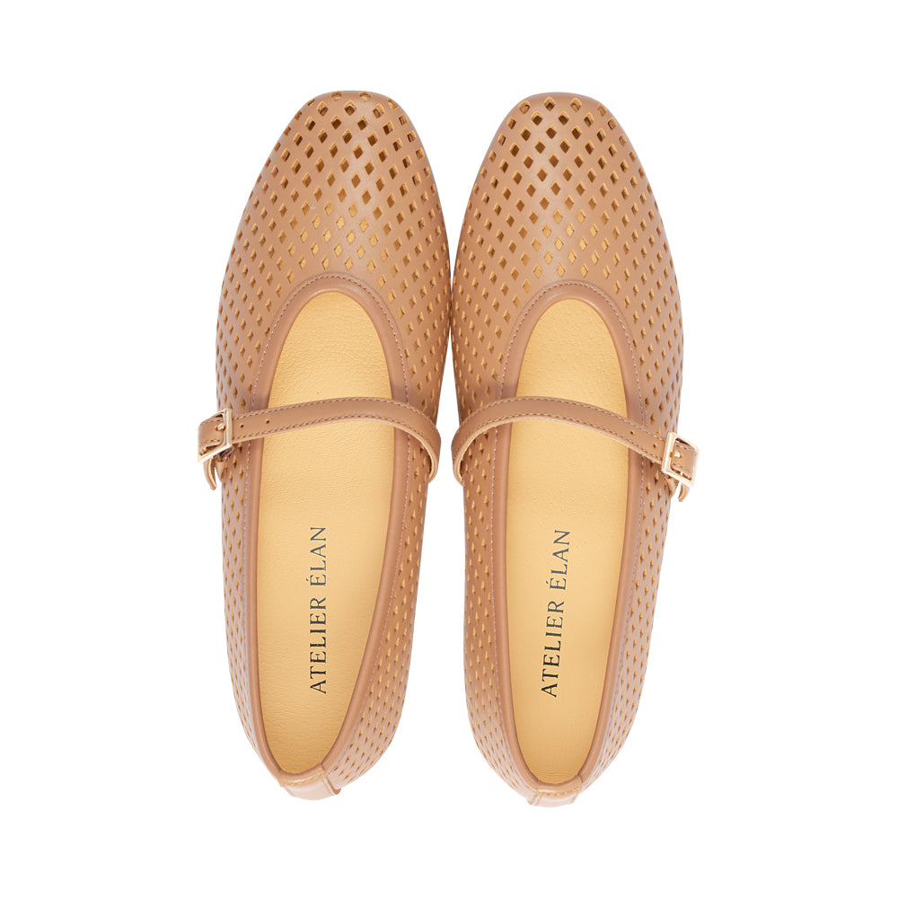 Simone Toffee Leather S26