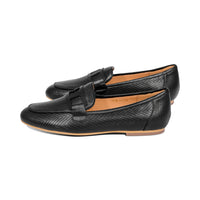 Snowdrop Black Zigzag Leather F25
