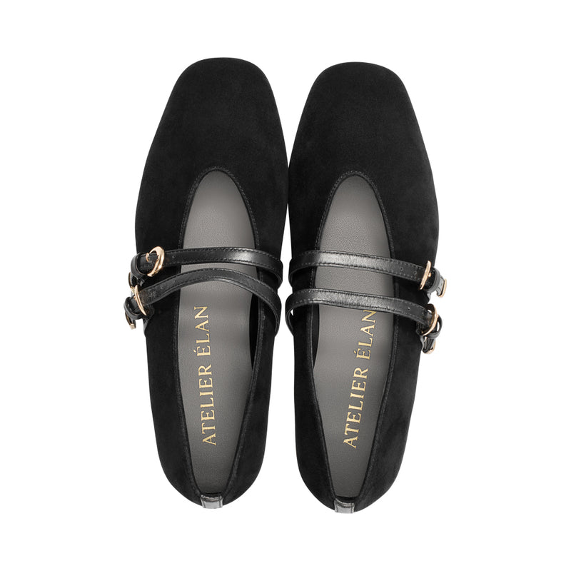 Solange Black Suede F25
