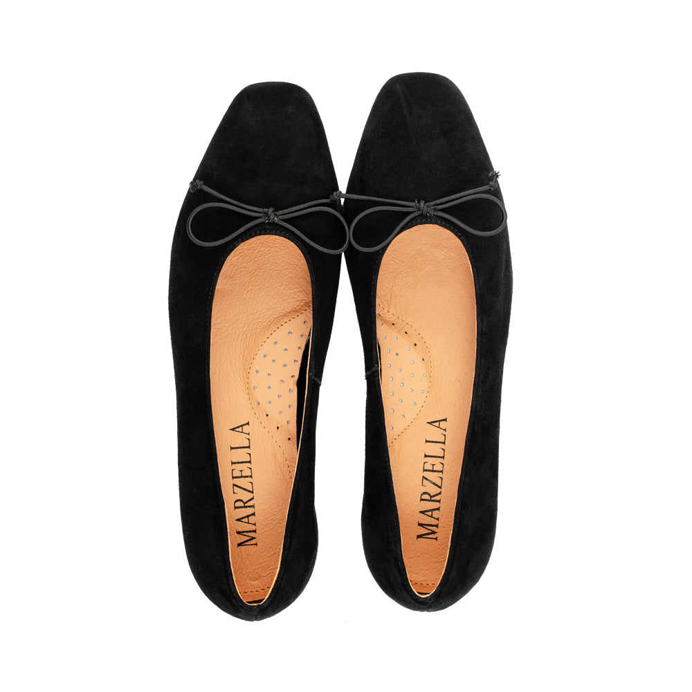 Stork Black Suede F26