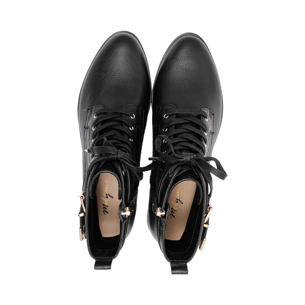 Tant Black Grainy Leather F26