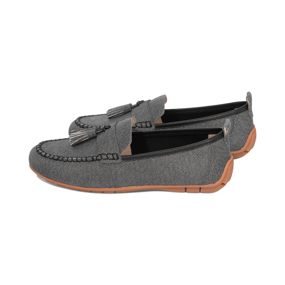 Tassy Black Denim Leather S26