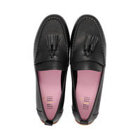Tassy Black Granulated Leather S26