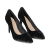 Thin Black Crushed Velvet F25