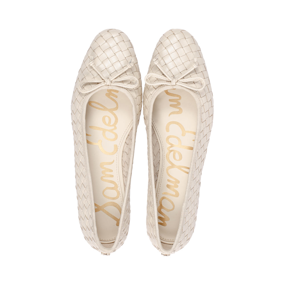 Tracey Modern Ivory Weave Leather S26