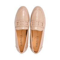 Trento Nude Embossed Leather S25