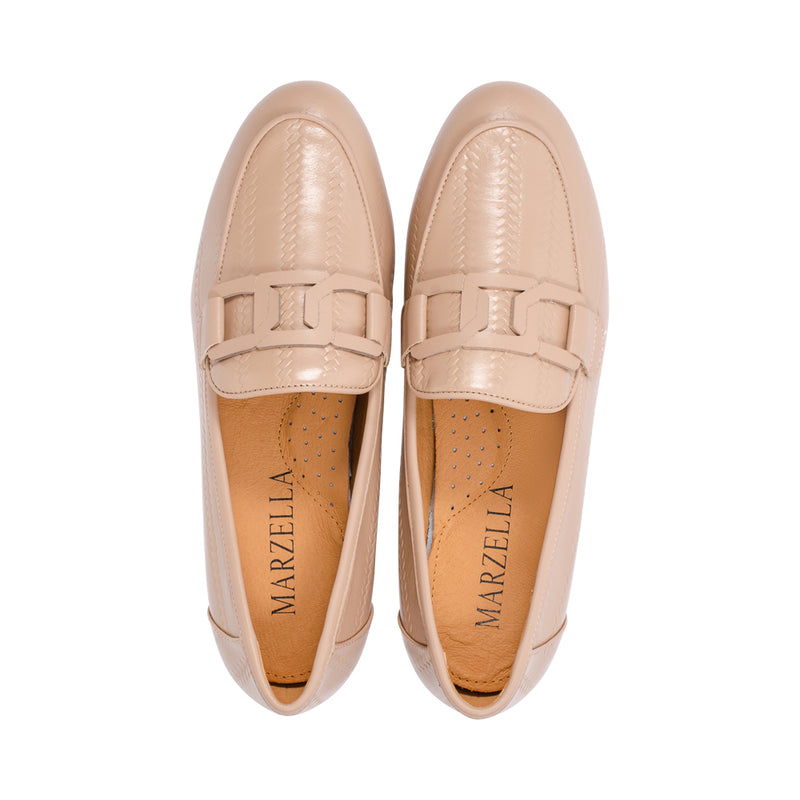 Trento Nude Embossed Leather S25