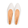 Turin Ivory Perforated Leather S25