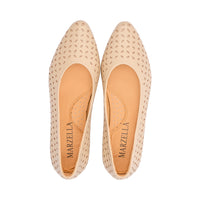 Turin Nude Perforated Leather S25