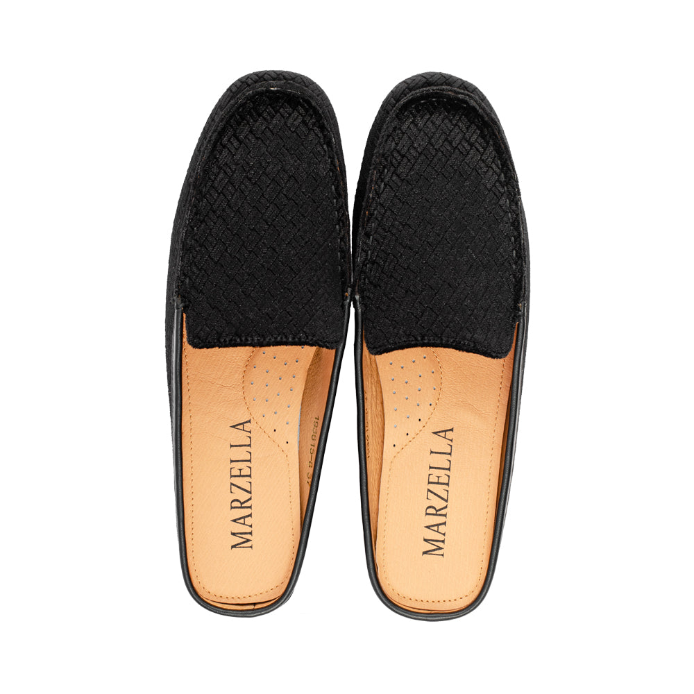 Vera Black Weave Velvet F26