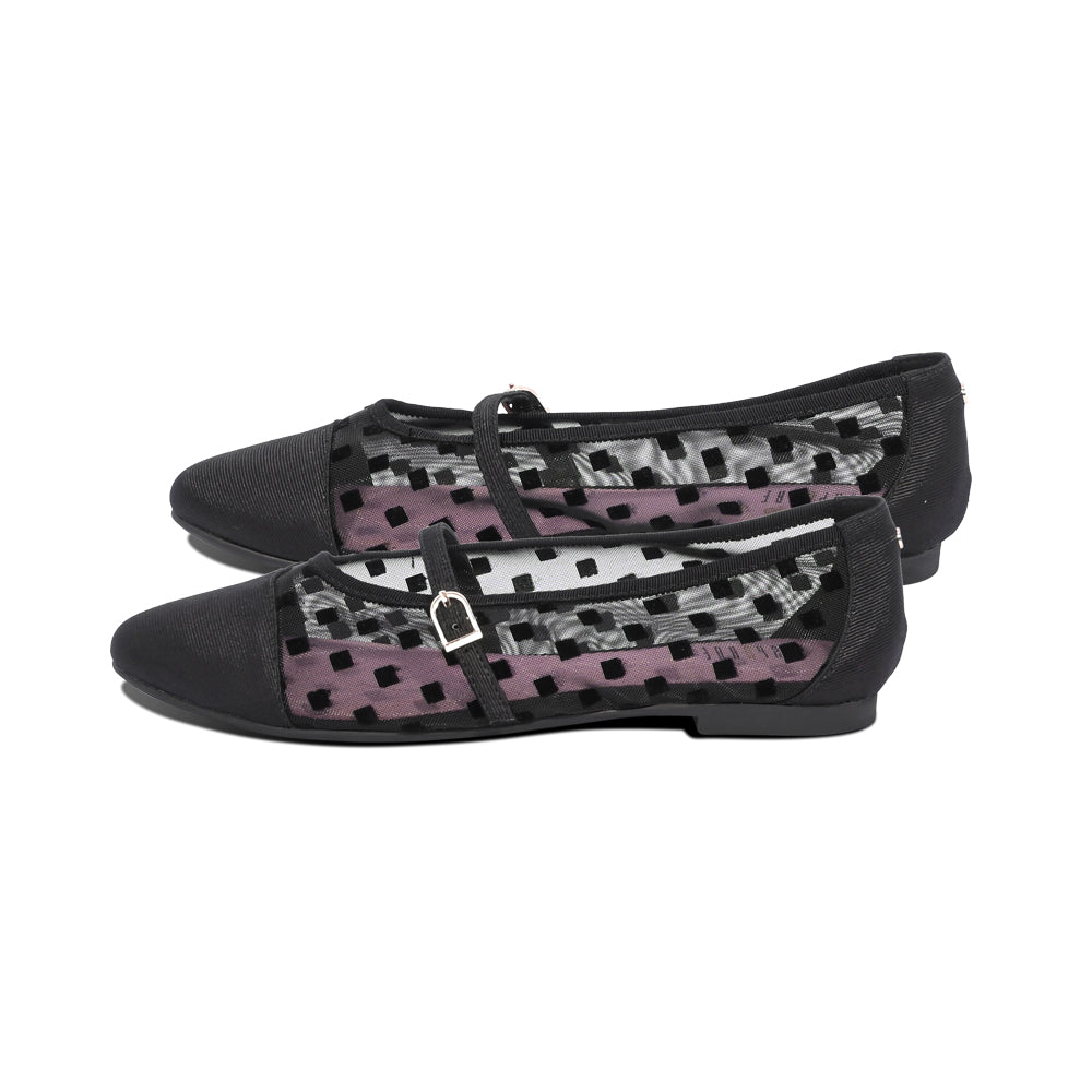 Welly Black Mesh Squares F26