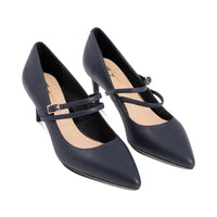 Winnie Navy Leather F26