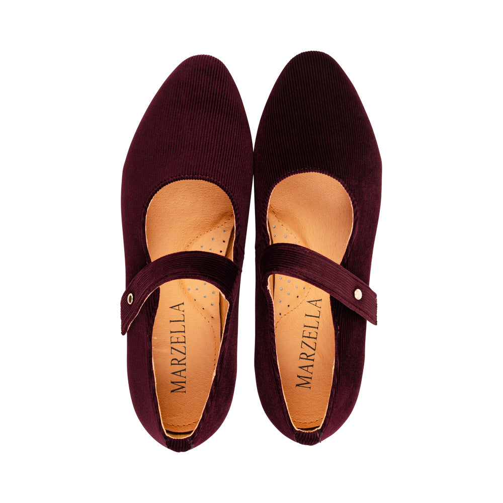 Yari Wine Dress Corduroy F26