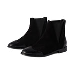 Zalma Black Suede / Black Leather F24