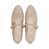 Becky Taupe Embossed Leather S26