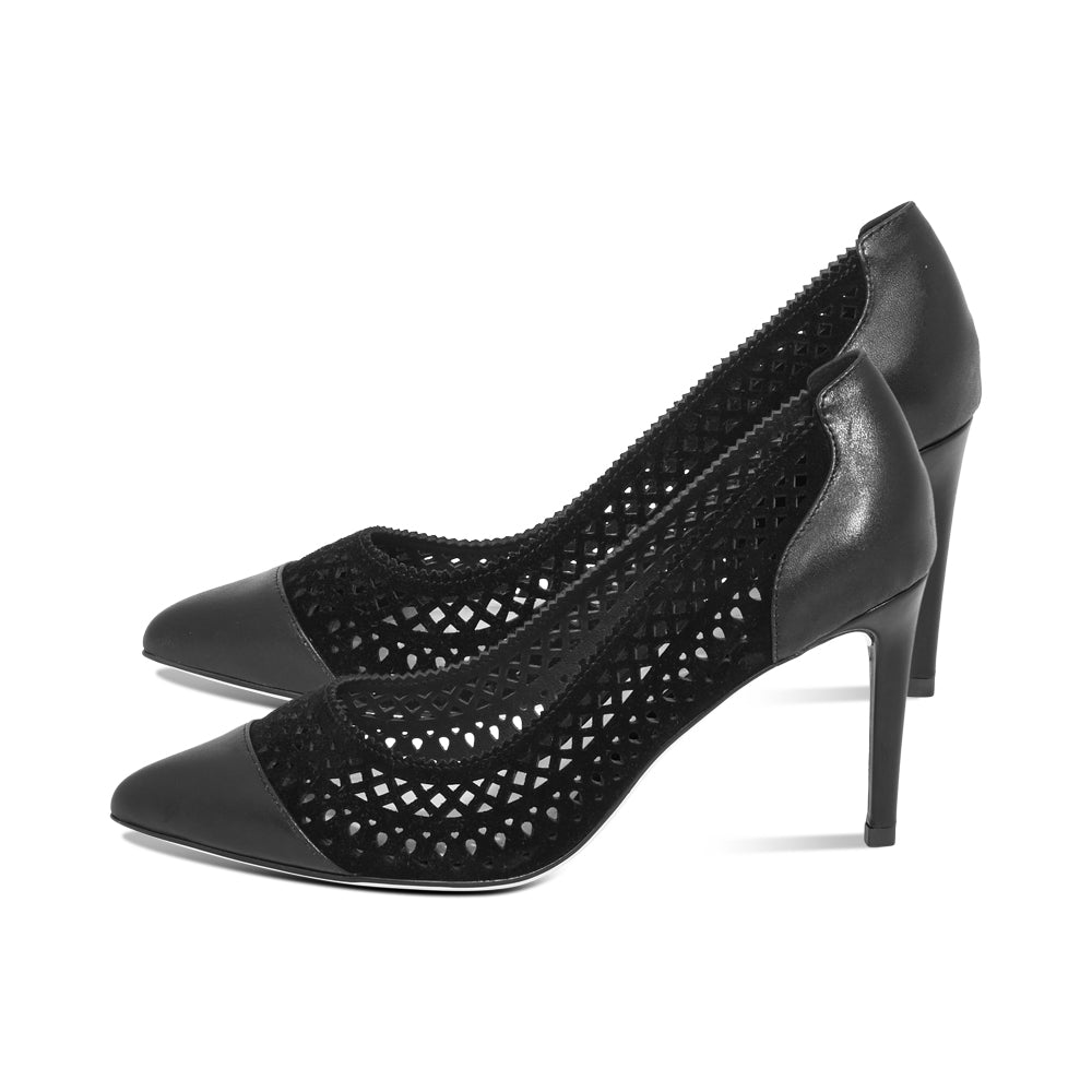 Camila Black Suede / Leather PreOrder F26