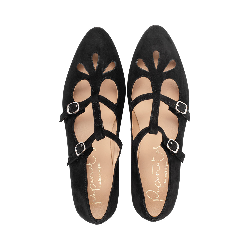 Elated Black Suede F26