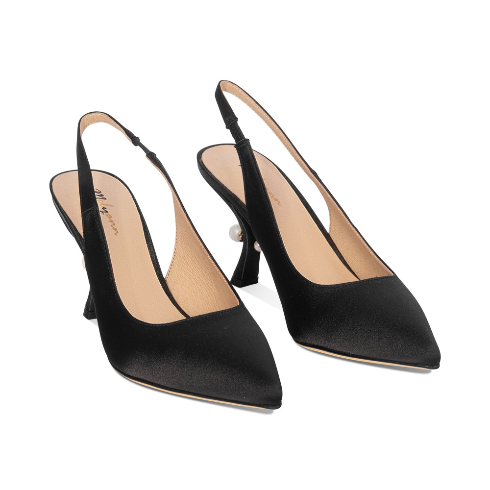 Janet Black Satin S26