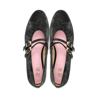 Kendel Black Specialty Print Leather F26