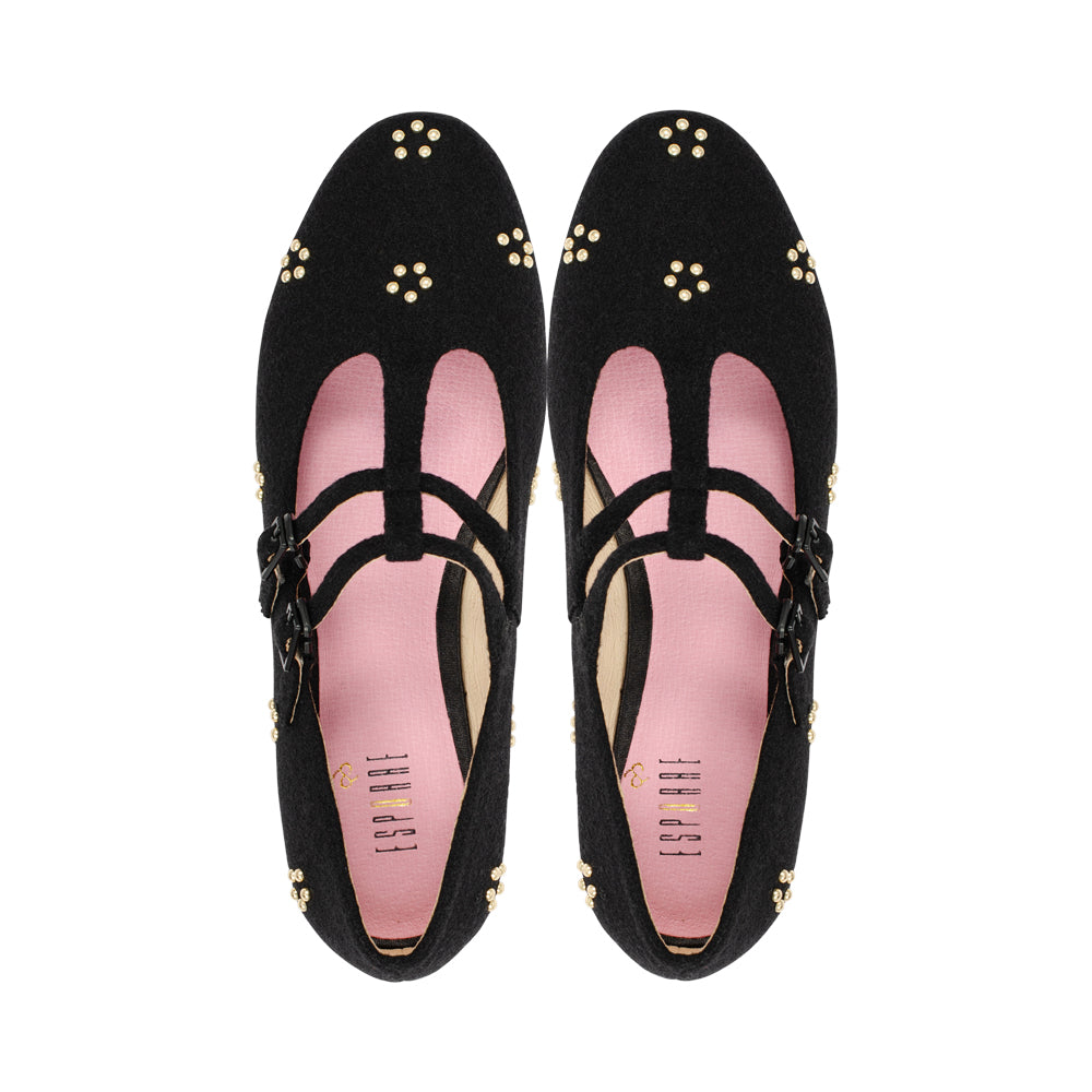 Kittystuds Black Wool F26