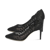 Mizzy Black Embroidered Mesh F26